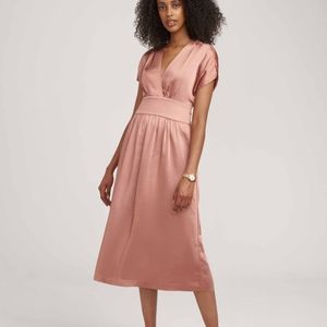 Ann Klein V-Neck Midi Dress